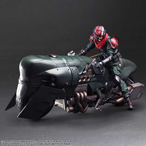 Shinra elite security officer & motorcycle set Figure Final Fantasy VII Remake PLAY ARTS KAI - Image 8